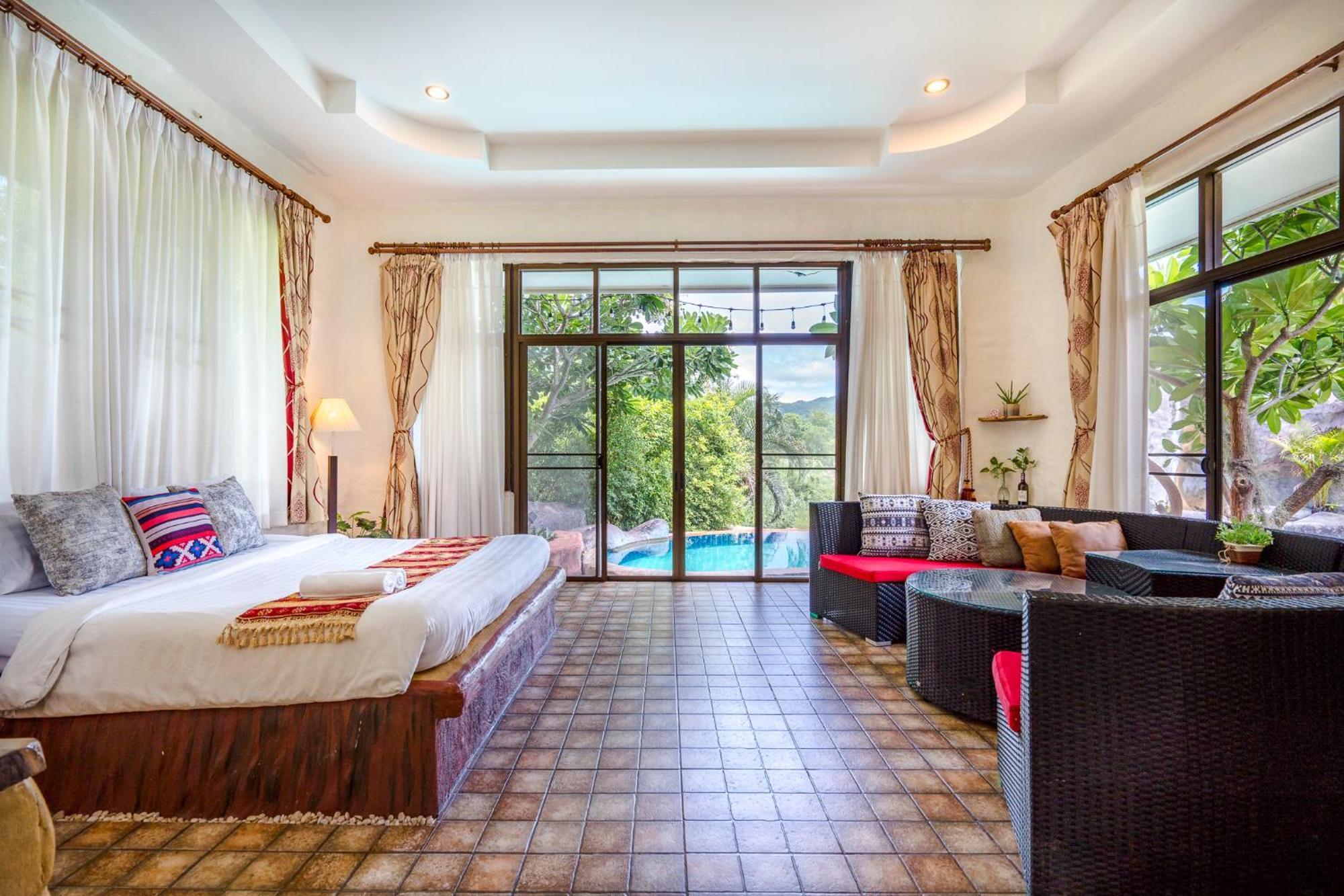 Huahin I-Din Poolvilla วิลล่ากลางธรรมชาติ วิวภูเขา เป็นส่วนตัว Exteriör bild